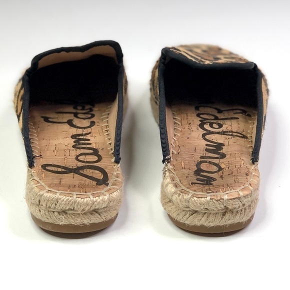 Sam Edelman Kerry calf hair mule espadrilles leopard print 8.5 - Picture 3 of 10